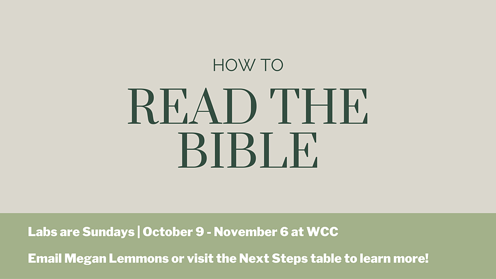 How to Read the Bible lab