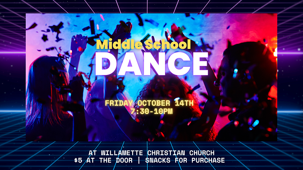 Middle School Dance Pre Service Slide 1