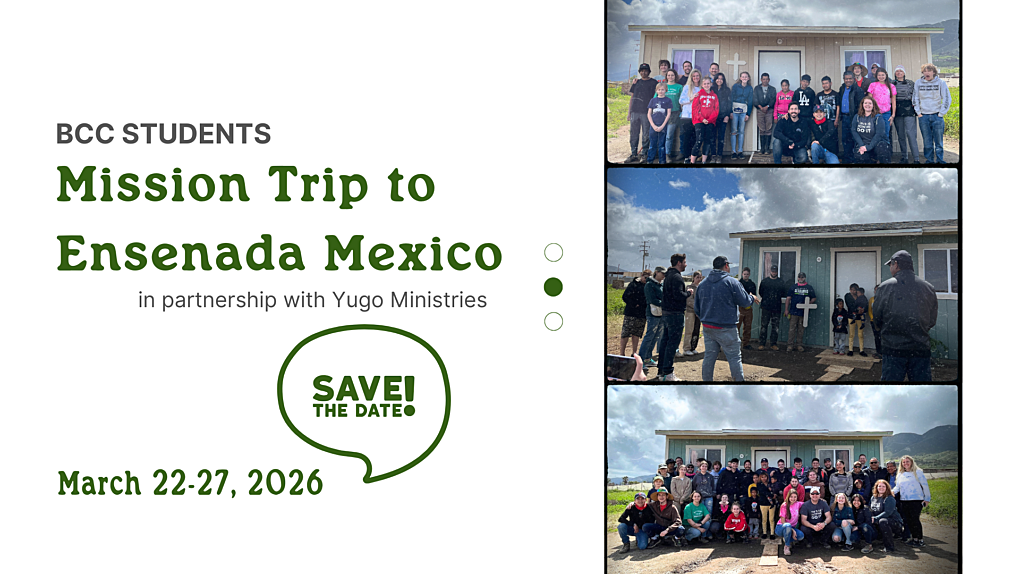 BCC Students Mission Trip Save The Date