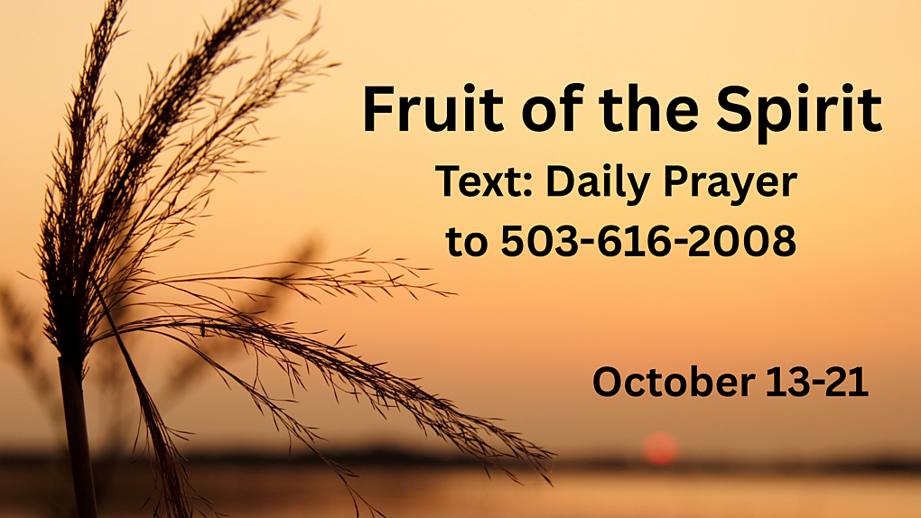 Fruit of the Spirit Daily Prayer